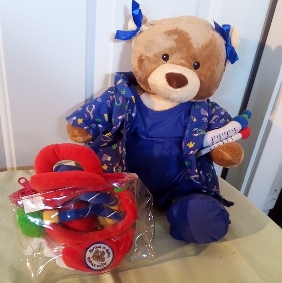 Plush Doctor Bear with Medical Kit - Picture 4 of 5